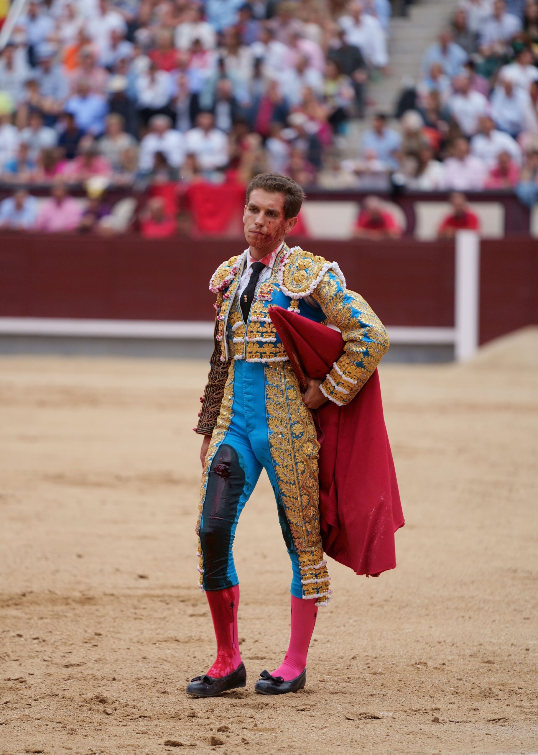 Ginés Marín al finalizar una corrida de toros.